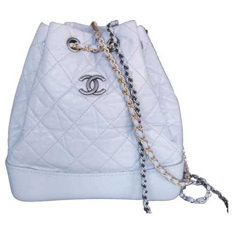 chanel gabrielle backpack light blue